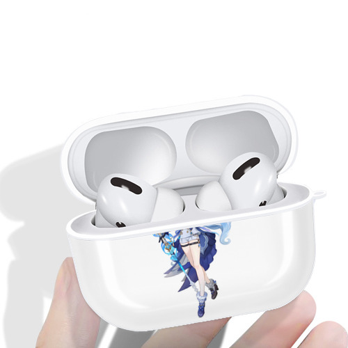 げんし神 フリーナ genshin Furina 【AirPods Pro用】ハードシェル保護ケース 耐衝撃・防指紋・カラビナ付き商品仕様