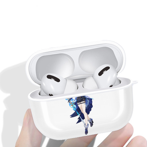 げんし神 フリーナ genshin Furina 【AirPods Pro用】ハードシェル保護ケース 耐衝撃・防指紋・カラビナ付き商品仕様