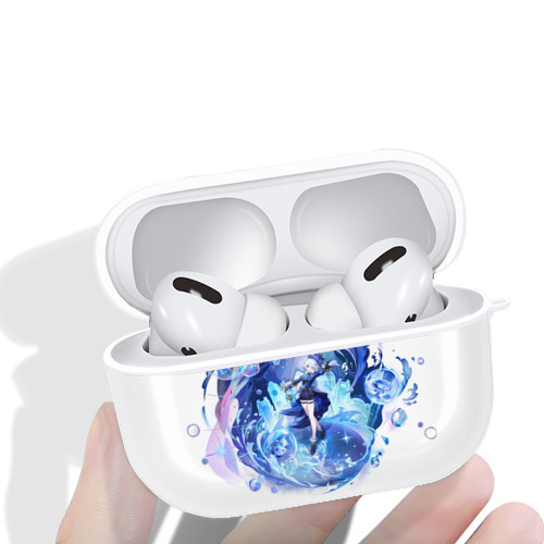 げんし神 フリーナ genshin Furina 【AirPods Pro用】ハードシェル保護ケース 耐衝撃・防指紋・カラビナ付き商品仕様