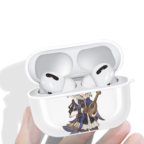 げんし神 フリーナ genshin Furina 【AirPods Pro用】ハードシェル保護ケース 耐衝撃・防指紋・カラビナ付き商品仕様