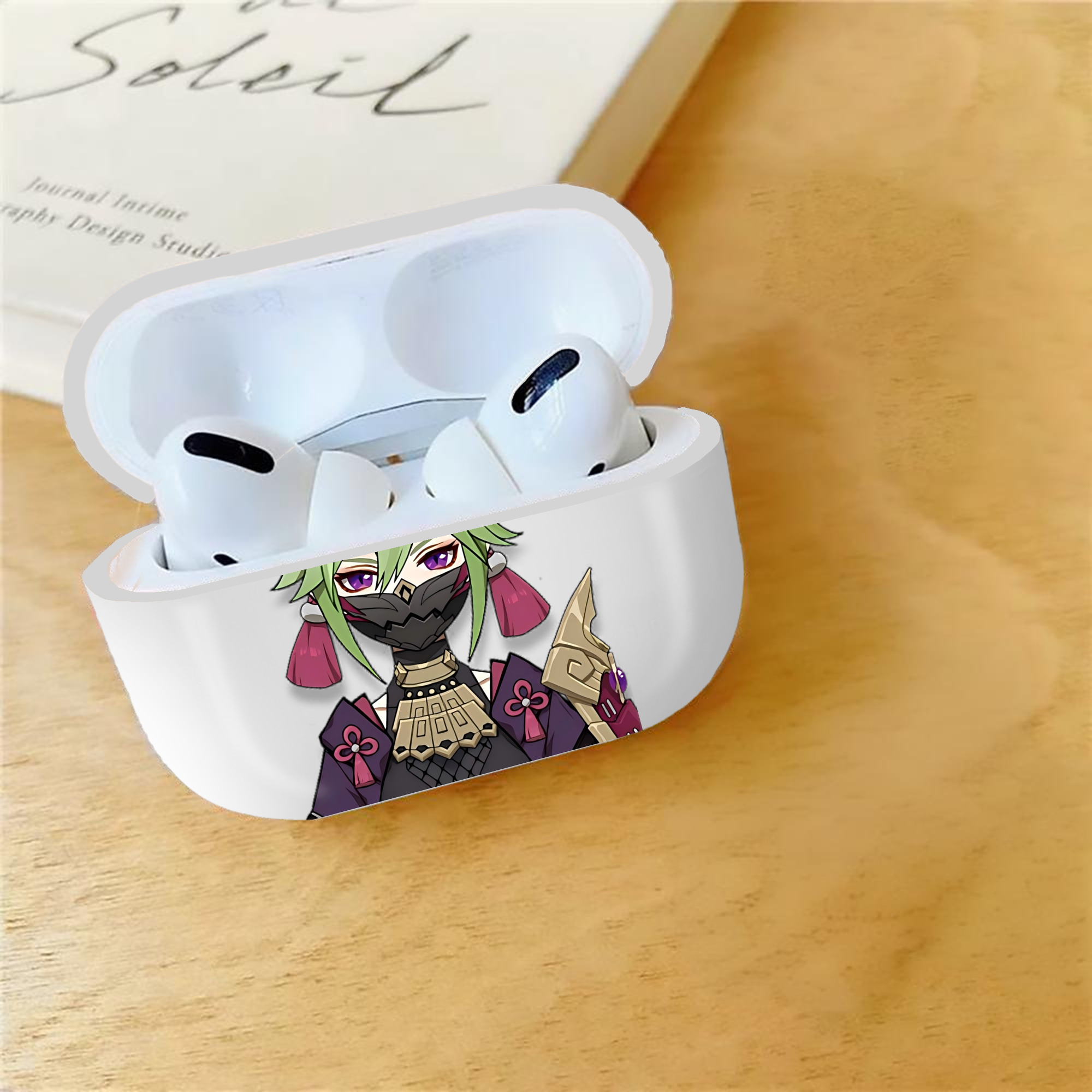 げんし神  久岐忍 くき しのぶ genshin Kuki Shinobu 【AirPods Pro用】ハードシェル保護ケース 耐衝撃・防指紋・カラビナ付き商品仕様