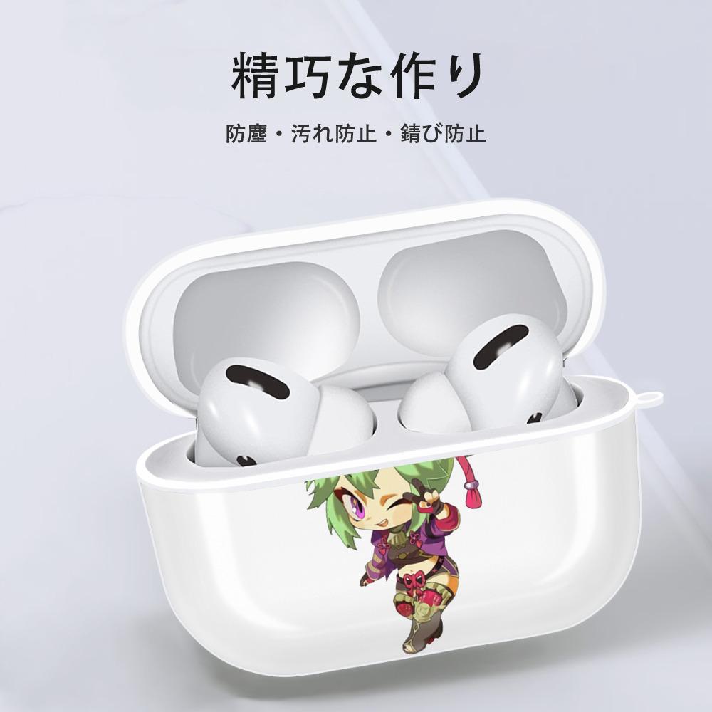 げんし神  久岐忍 くき しのぶ genshin Kuki Shinobu 【AirPods Pro用】ハードシェル保護ケース 耐衝撃・防指紋・カラビナ付き商品仕様
