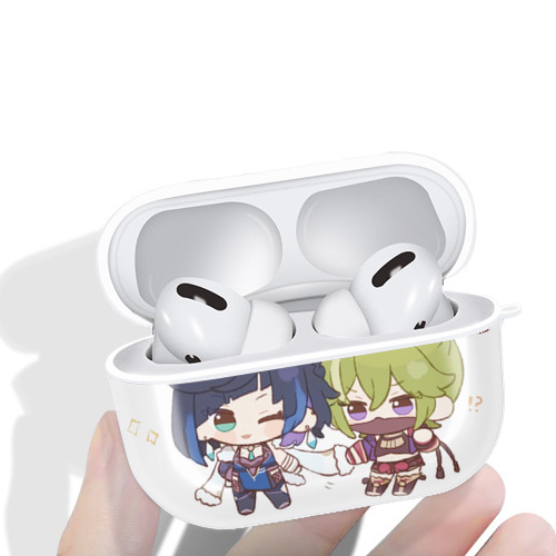 げんし神  久岐忍 くき しのぶ genshin Kuki Shinobu 【AirPods Pro用】ハードシェル保護ケース 耐衝撃・防指紋・カラビナ付き商品仕様