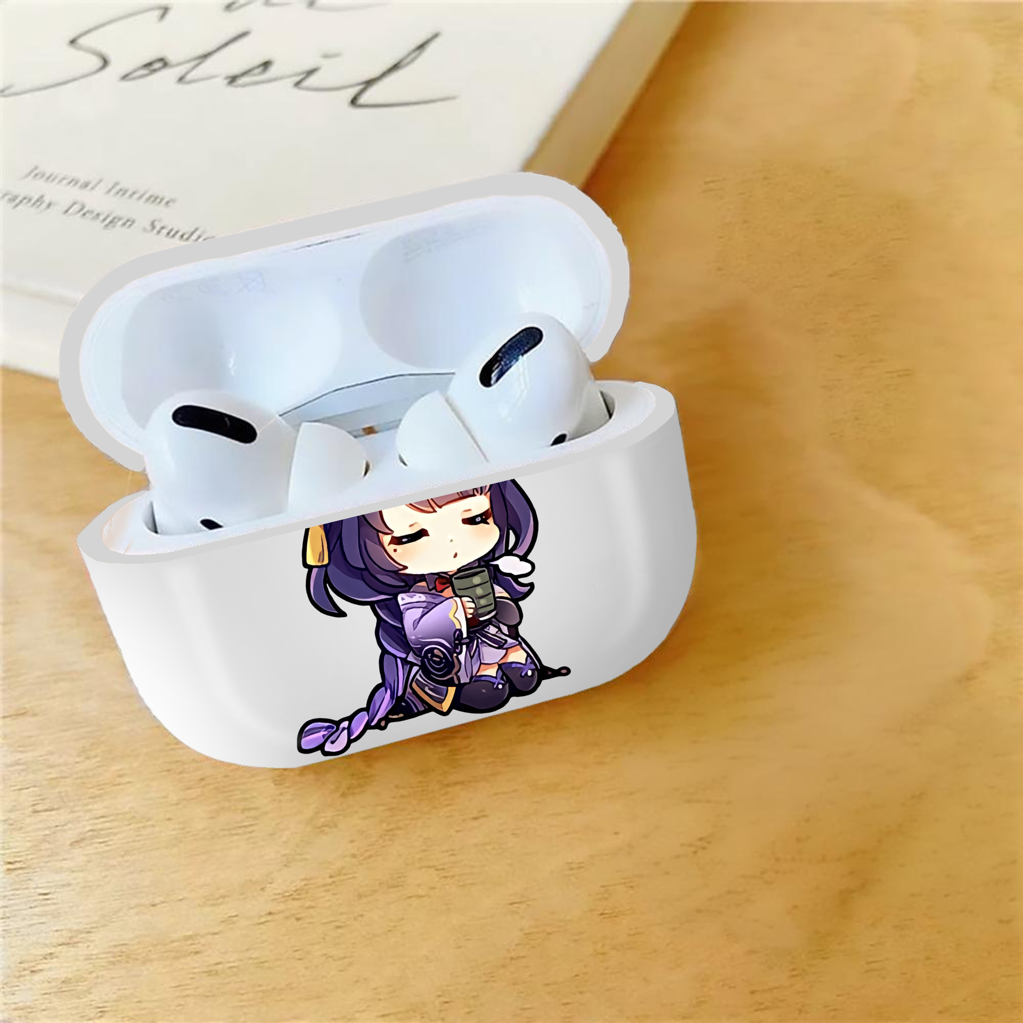 げんし神 雷電将軍 らいでんしょうぐん genshin Raiden Shogun 【AirPods Pro用】ハードシェル保護ケース 耐衝撃・防指紋・カラビナ付き商品仕様