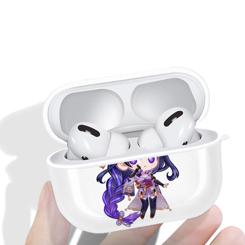 げんし神 雷電将軍 らいでんしょうぐん genshin Raiden Shogun 【AirPods Pro用】ハードシェル保護ケース 耐衝撃・防指紋・カラビナ付き商品仕様