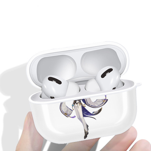 げんし神 神里綾人 かみさとあやと genshin Kamisato Ayato 【AirPods Pro用】ハードシェル保護ケース 耐衝撃・防指紋・カラビナ付き商品仕様