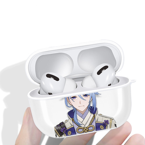 げんし神 神里綾人 かみさとあやと genshin Kamisato Ayato 【AirPods Pro用】ハードシェル保護ケース 耐衝撃・防指紋・カラビナ付き商品仕様