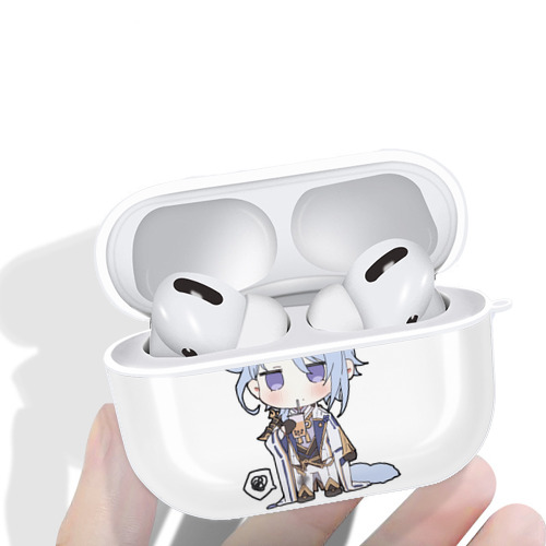 げんし神 神里綾人 かみさとあやと genshin Kamisato Ayato 【AirPods Pro用】ハードシェル保護ケース 耐衝撃・防指紋・カラビナ付き商品仕様