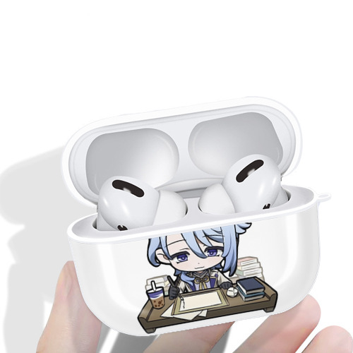 げんし神 神里綾人 かみさとあやと genshin Kamisato Ayato 【AirPods Pro用】ハードシェル保護ケース 耐衝撃・防指紋・カラビナ付き商品仕様