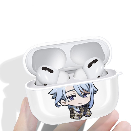 げんし神 神里綾人 かみさとあやと genshin Kamisato Ayato 【AirPods Pro用】ハードシェル保護ケース 耐衝撃・防指紋・カラビナ付き商品仕様