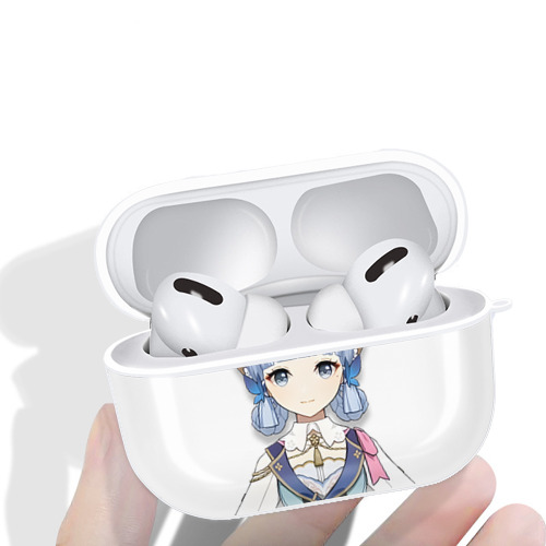 げんし神 神里綾華 神宮寺レン genshin Kamimiya Ren 【AirPods Pro用】ハードシェル保護ケース 耐衝撃・防指紋・カラビナ付き商品仕様