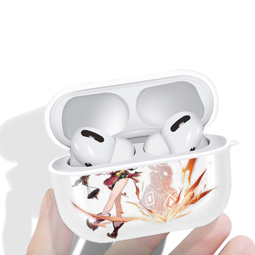 げんし神 ヤンフェイ genshin Yanfei 【AirPods Pro用】ハードシェル保護ケース 耐衝撃・防指紋・カラビナ付き商品仕様