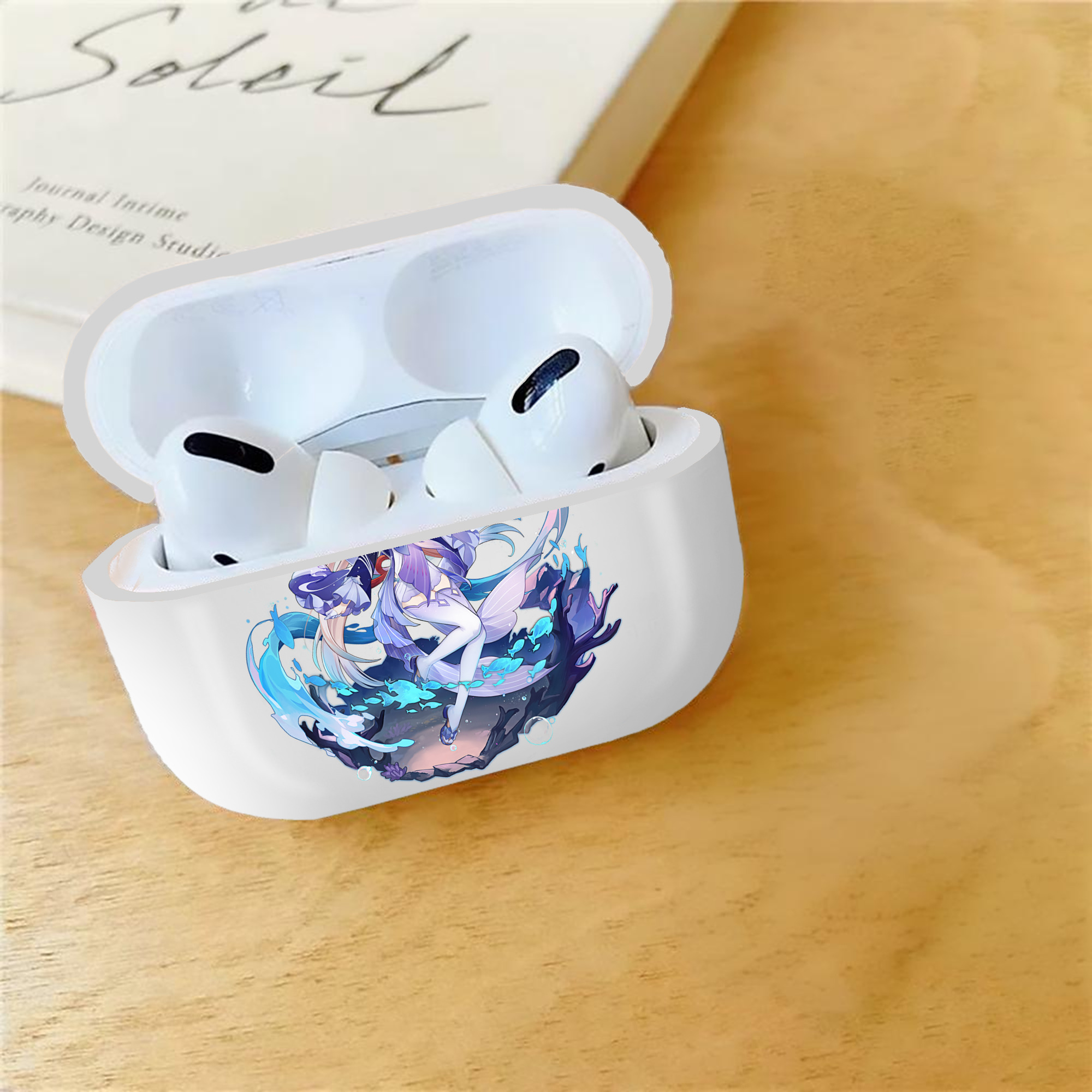 げんし神 珊瑚宮心海 サンゴノミヤ・ココミ genshin Sangonomiya Kokomi 【AirPods Pro用】ハードシェル保護ケース 耐衝撃・防指紋・カラビナ付き商品仕様