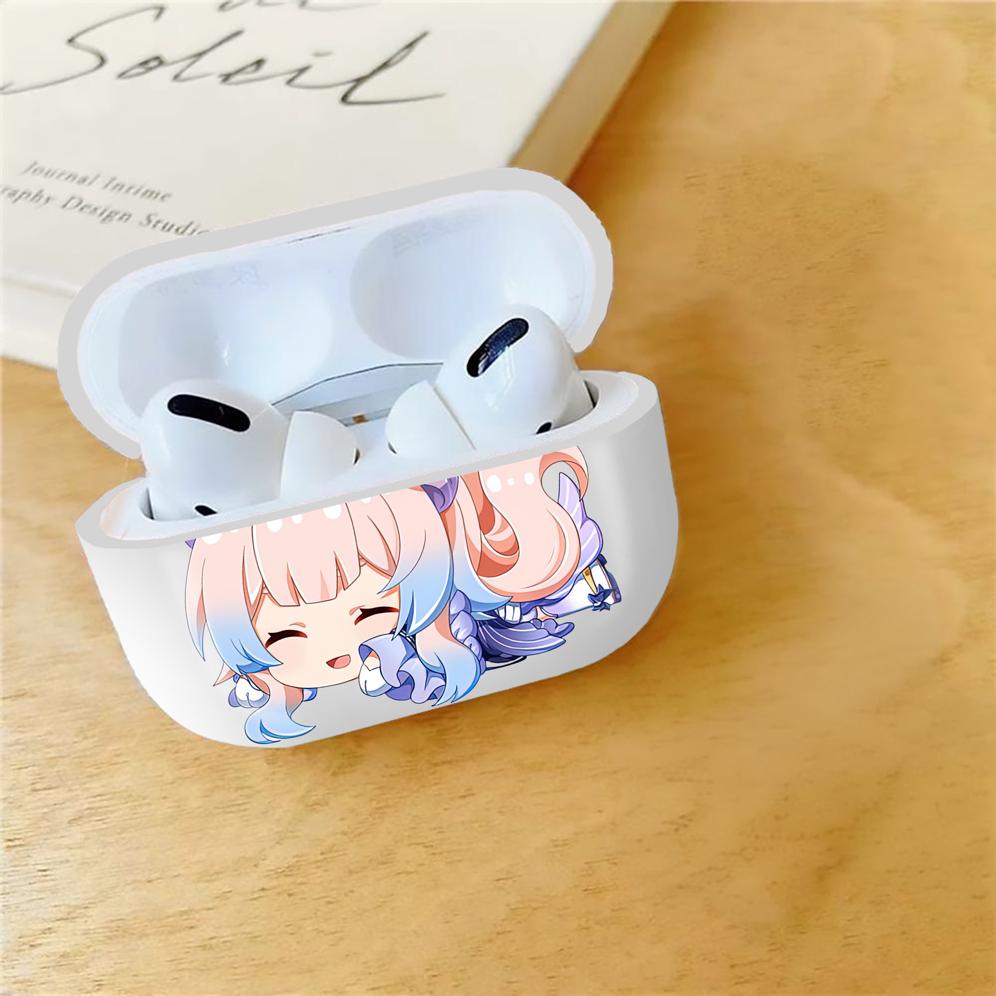 げんし神 珊瑚宮心海 サンゴノミヤ・ココミ genshin Sangonomiya Kokomi 【AirPods Pro用】ハードシェル保護ケース 耐衝撃・防指紋・カラビナ付き商品仕様