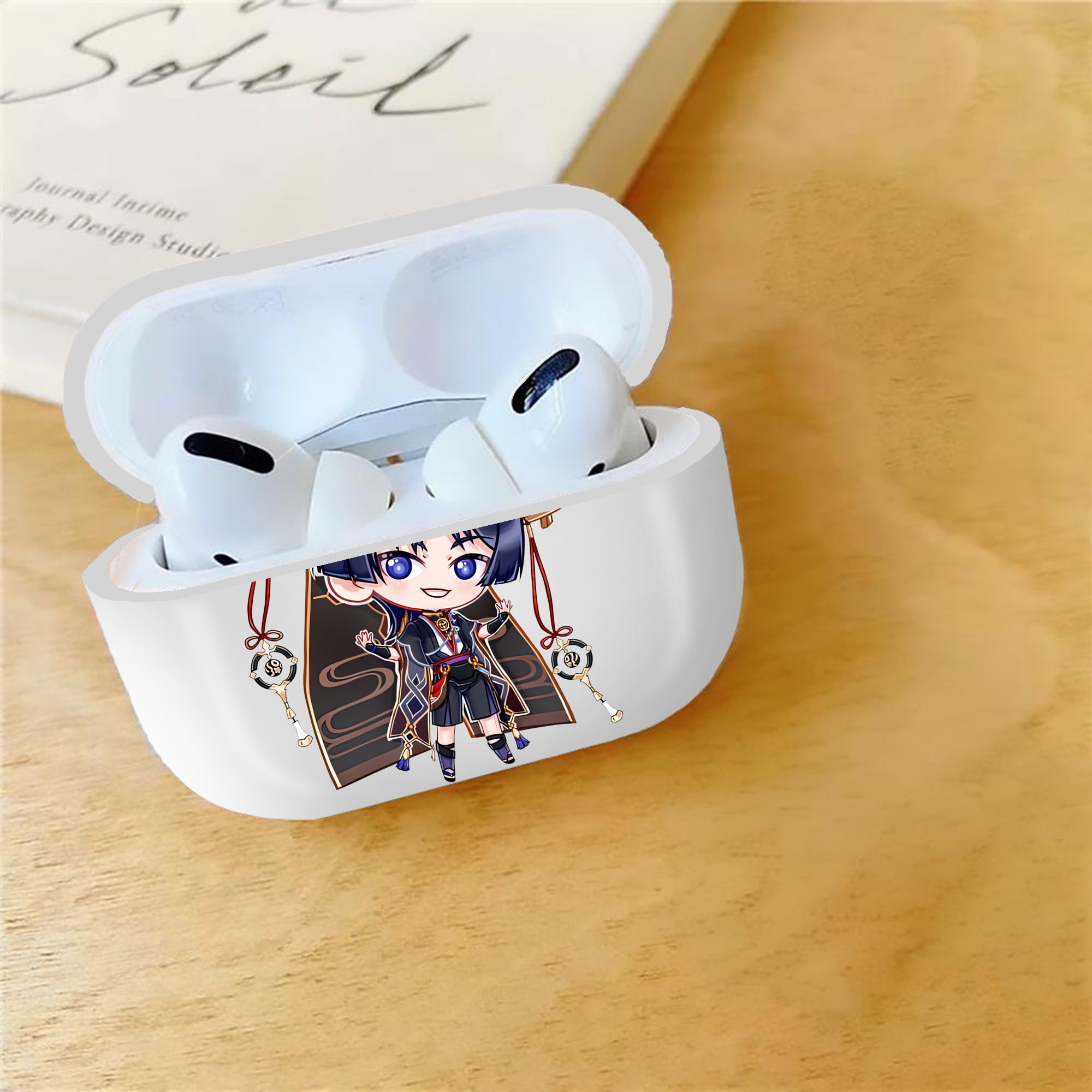 げんし神 さんペい genshin Sanpei 【AirPods Pro用】ハードシェル保護ケース 耐衝撃・防指紋・カラビナ付き商品仕様