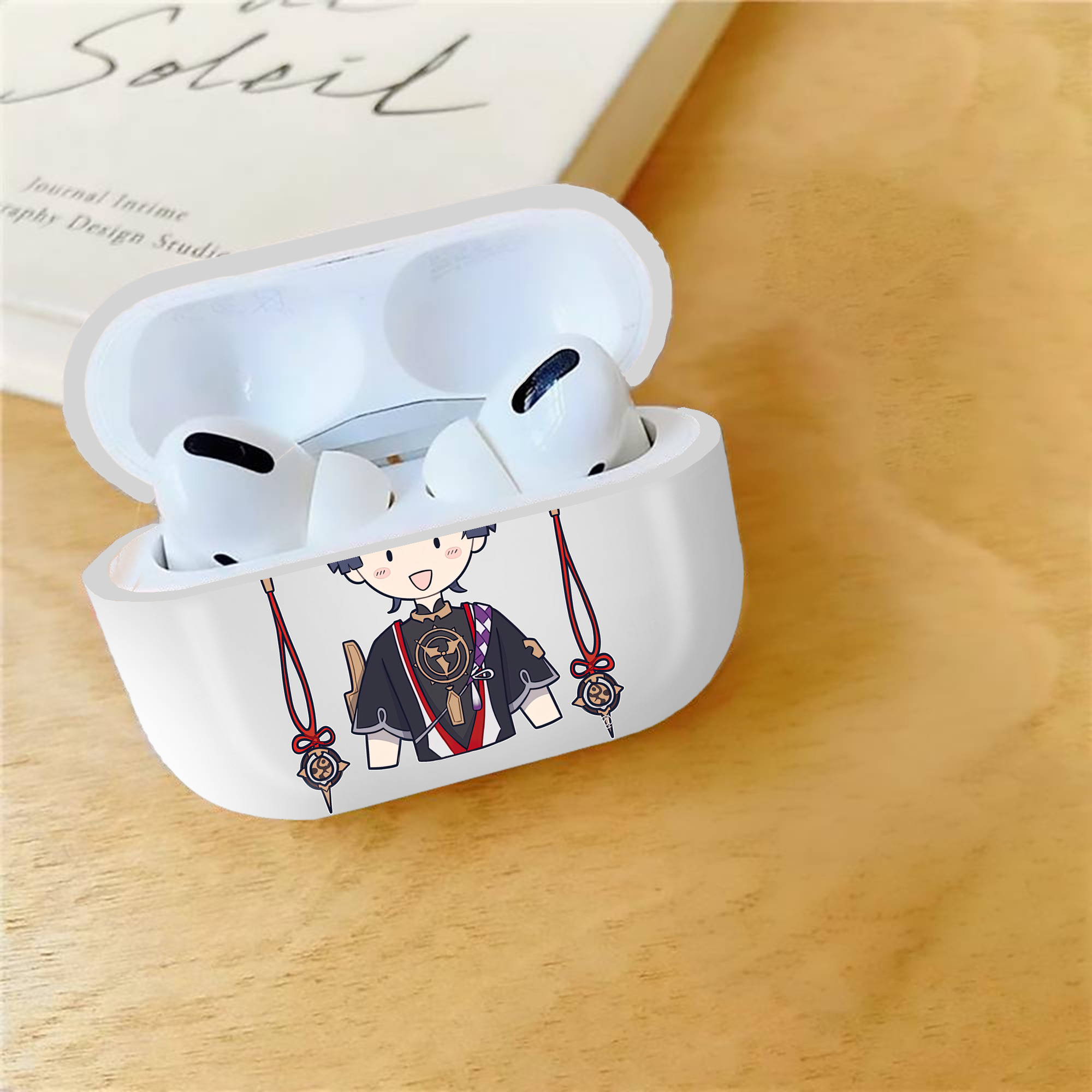 げんし神 さんペい genshin Sanpei 【AirPods Pro用】ハードシェル保護ケース 耐衝撃・防指紋・カラビナ付き商品仕様