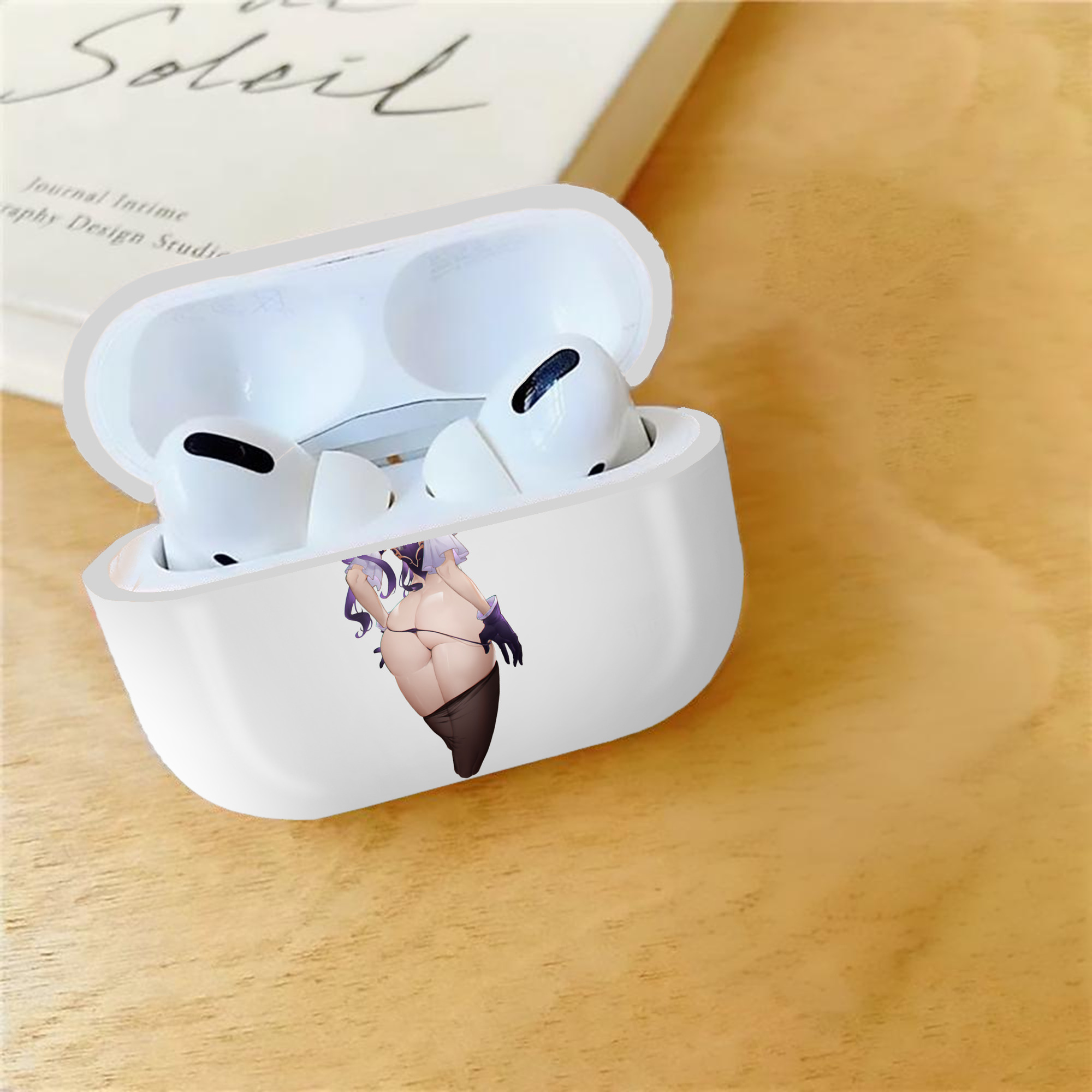 げんし神 刻晴 こくせい genshin Kokusei 【AirPods Pro用】ハードシェル保護ケース 耐衝撃・防指紋・カラビナ付き商品仕様