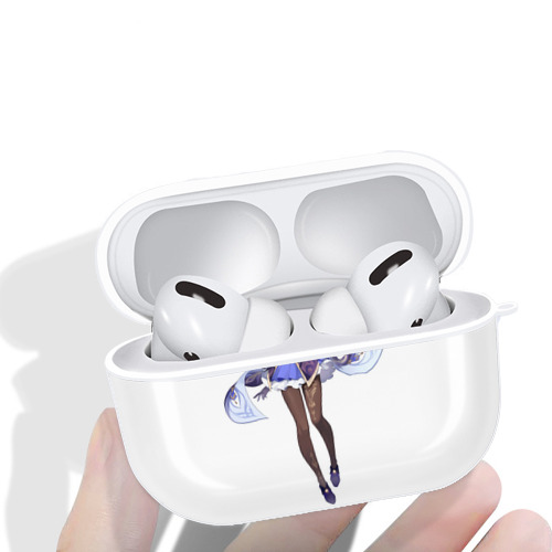 げんし神 刻晴 こくせい genshin Kokusei 【AirPods Pro用】ハードシェル保護ケース 耐衝撃・防指紋・カラビナ付き商品仕様