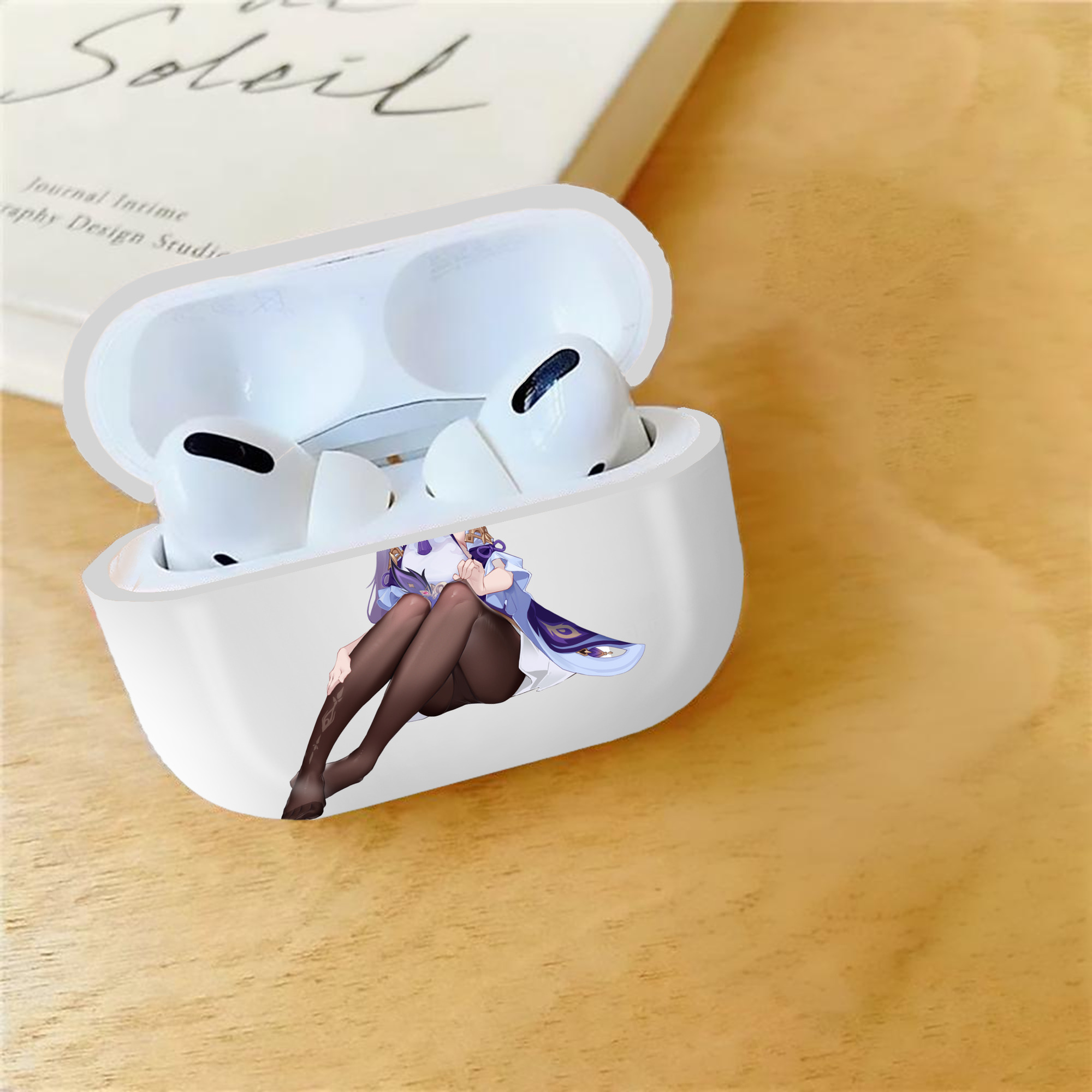 げんし神 刻晴 こくせい genshin Kokusei 【AirPods Pro用】ハードシェル保護ケース 耐衝撃・防指紋・カラビナ付き商品仕様
