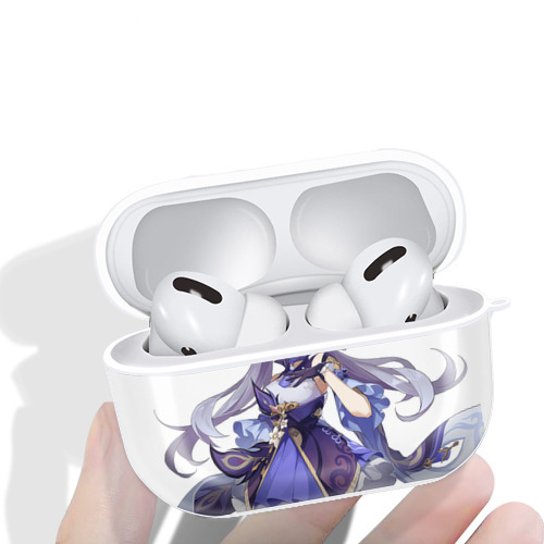 げんし神 刻晴 こくせい genshin Kokusei 【AirPods Pro用】ハードシェル保護ケース 耐衝撃・防指紋・カラビナ付き商品仕様