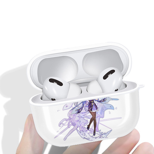 げんし神 刻晴 こくせい genshin Kokusei 【AirPods Pro用】ハードシェル保護ケース 耐衝撃・防指紋・カラビナ付き商品仕様