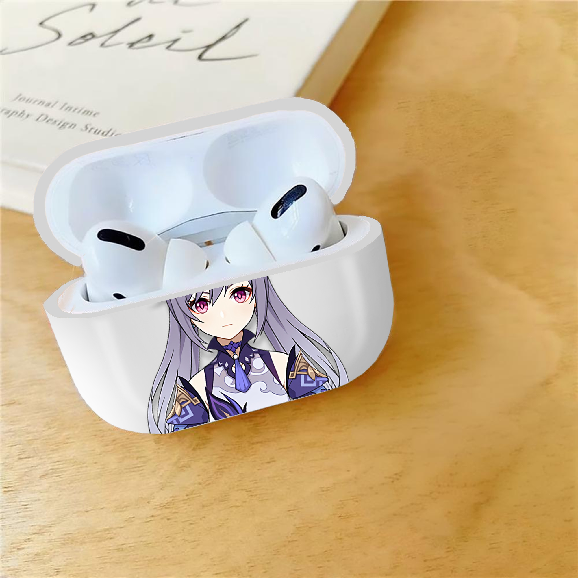 げんし神 刻晴 こくせい genshin Kokusei 【AirPods Pro用】ハードシェル保護ケース 耐衝撃・防指紋・カラビナ付き商品仕様