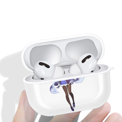 げんし神 刻晴 こくせい genshin Kokusei 【AirPods Pro用】ハードシェル保護ケース 耐衝撃・防指紋・カラビナ付き商品仕様