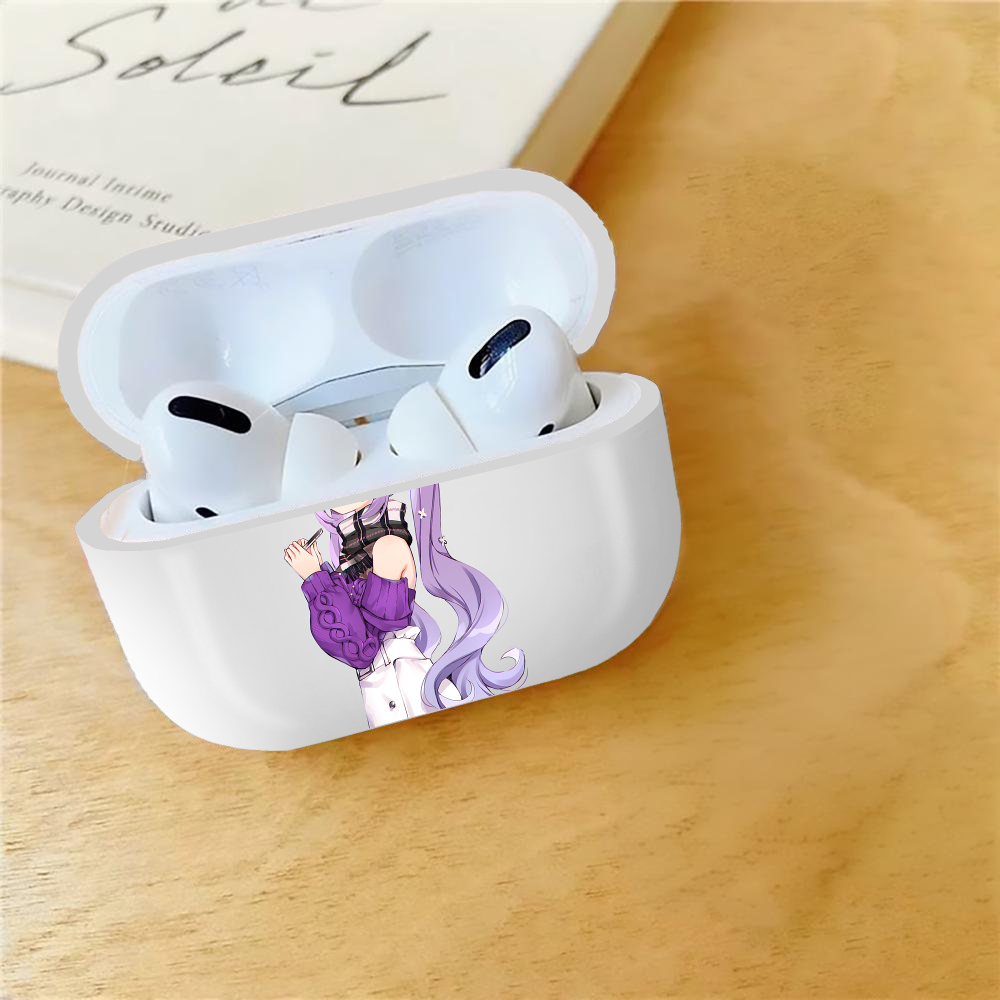 げんし神 刻晴 こくせい genshin Kokusei 【AirPods Pro用】ハードシェル保護ケース 耐衝撃・防指紋・カラビナ付き商品仕様