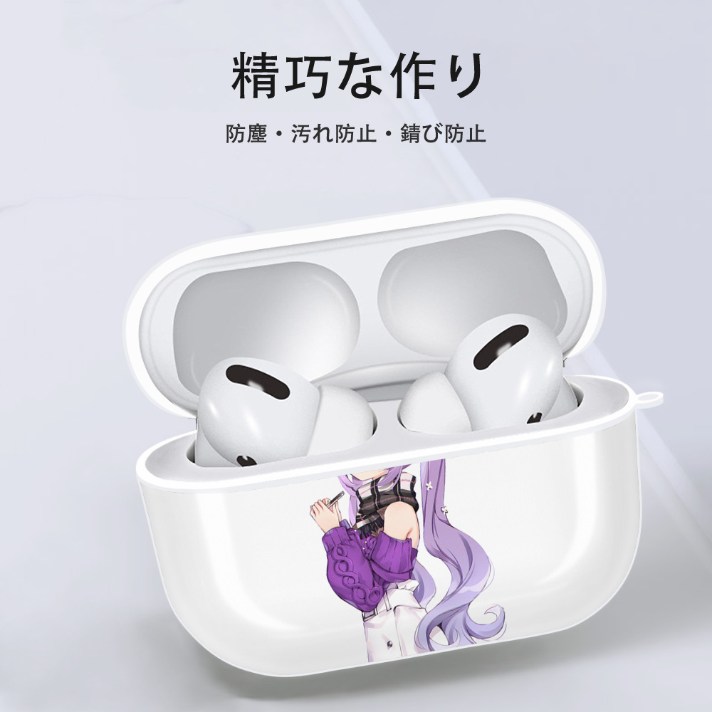 げんし神 刻晴 こくせい genshin Kokusei 【AirPods Pro用】ハードシェル保護ケース 耐衝撃・防指紋・カラビナ付き商品仕様