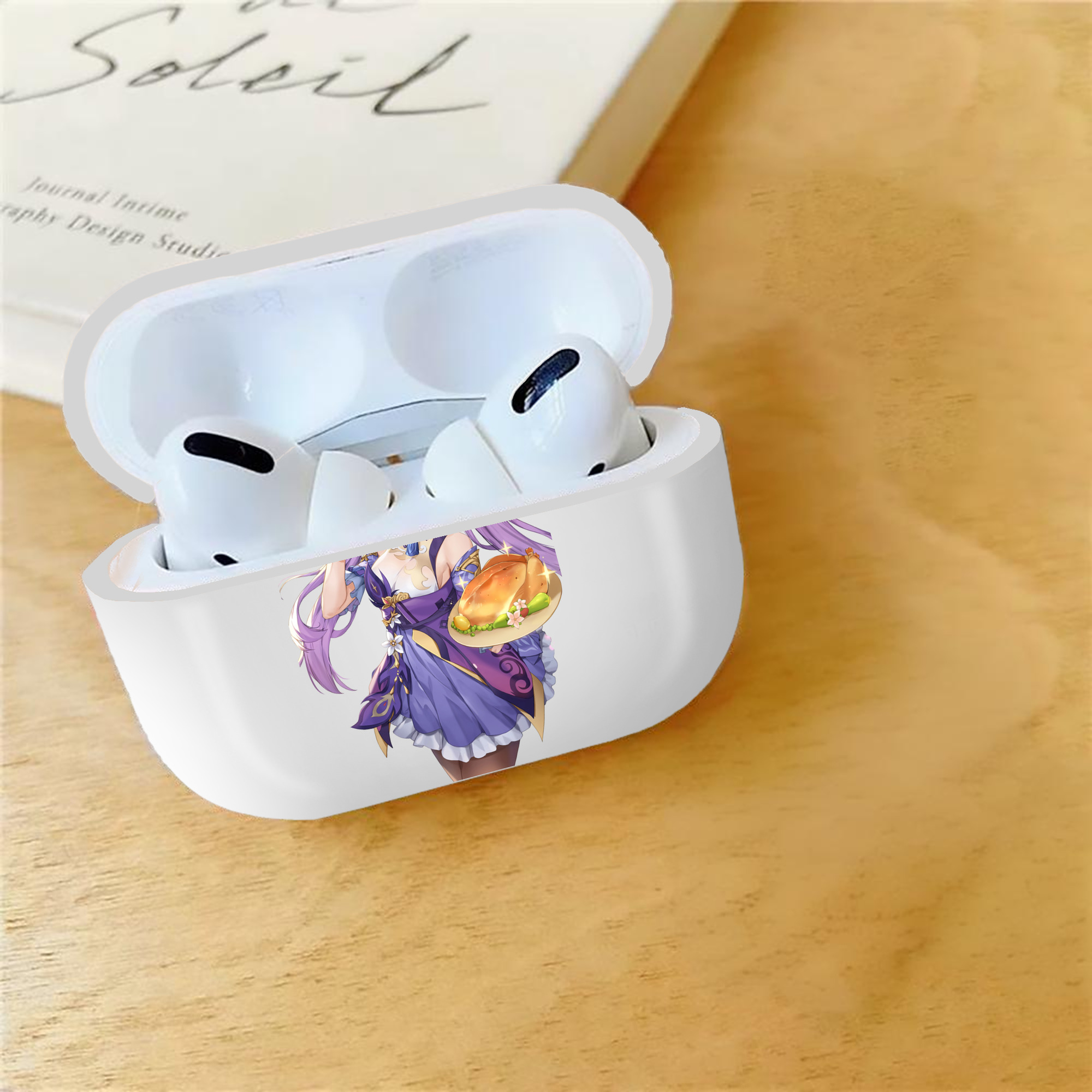 げんし神 刻晴 こくせい genshin Kokusei 【AirPods Pro用】ハードシェル保護ケース 耐衝撃・防指紋・カラビナ付き商品仕様