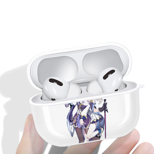 げんし神 刻晴 こくせい genshin Kokusei 【AirPods Pro用】ハードシェル保護ケース 耐衝撃・防指紋・カラビナ付き商品仕様