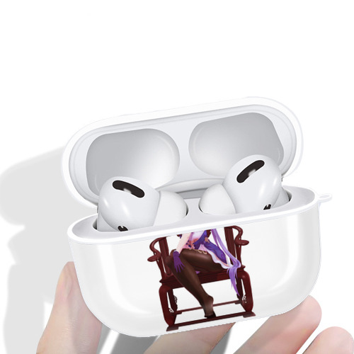 げんし神 刻晴 こくせい genshin Kokusei 【AirPods Pro用】ハードシェル保護ケース 耐衝撃・防指紋・カラビナ付き商品仕様
