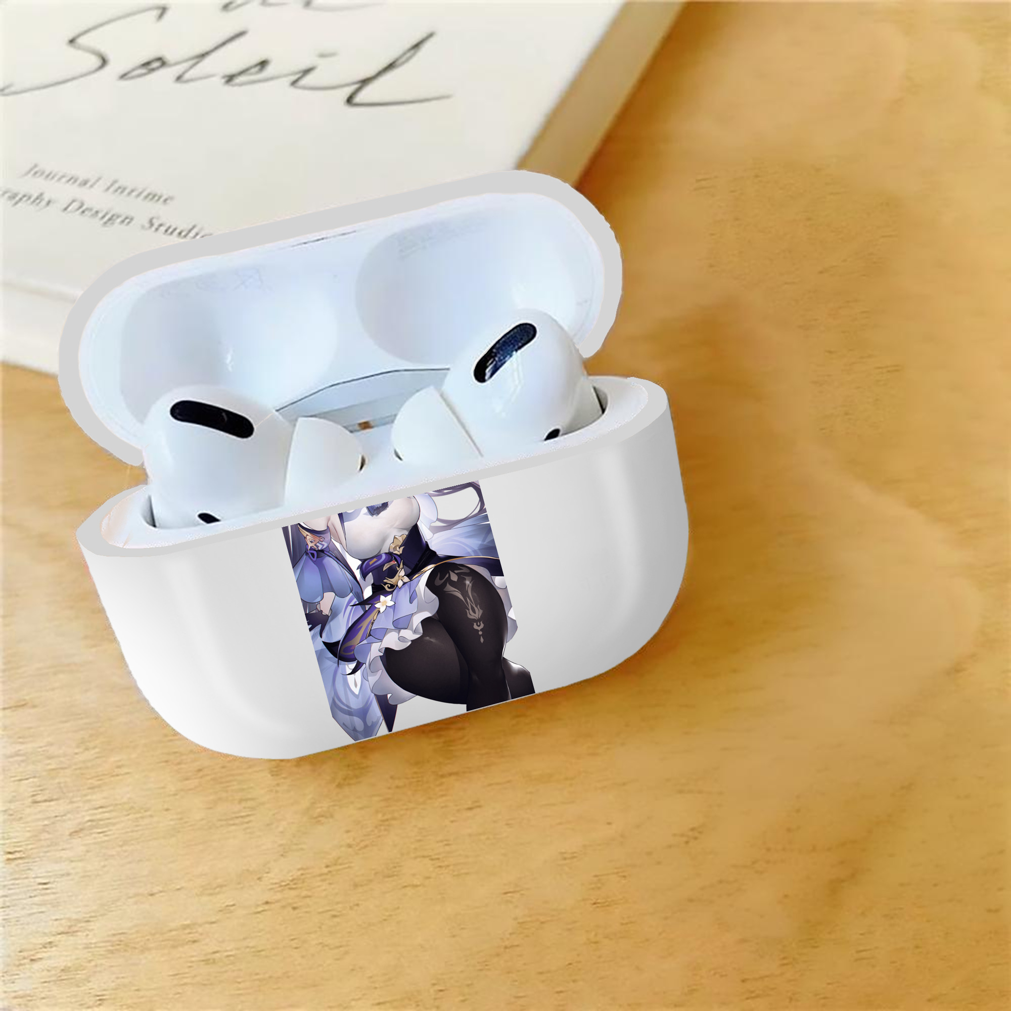 げんし神 刻晴 こくせい genshin Kokusei 【AirPods Pro用】ハードシェル保護ケース 耐衝撃・防指紋・カラビナ付き商品仕様