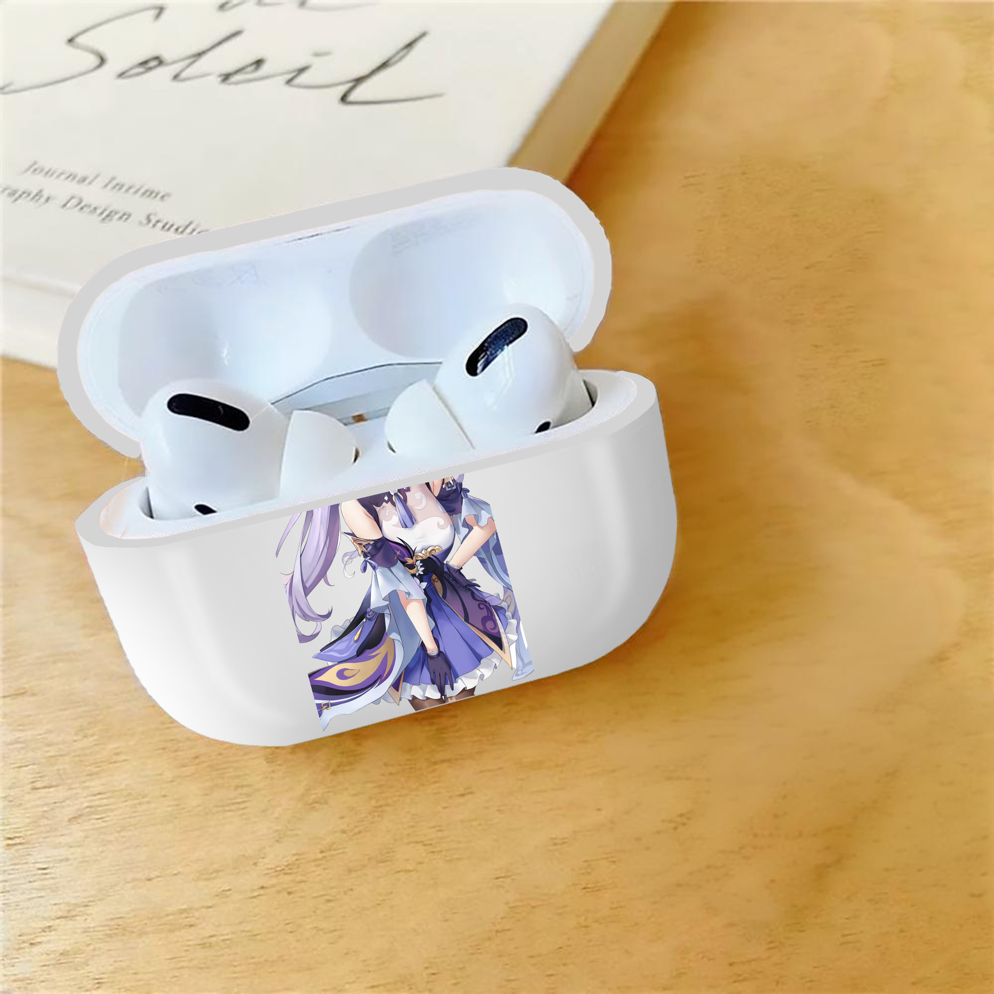 げんし神 刻晴 こくせい genshin Kokusei 【AirPods Pro用】ハードシェル保護ケース 耐衝撃・防指紋・カラビナ付き商品仕様