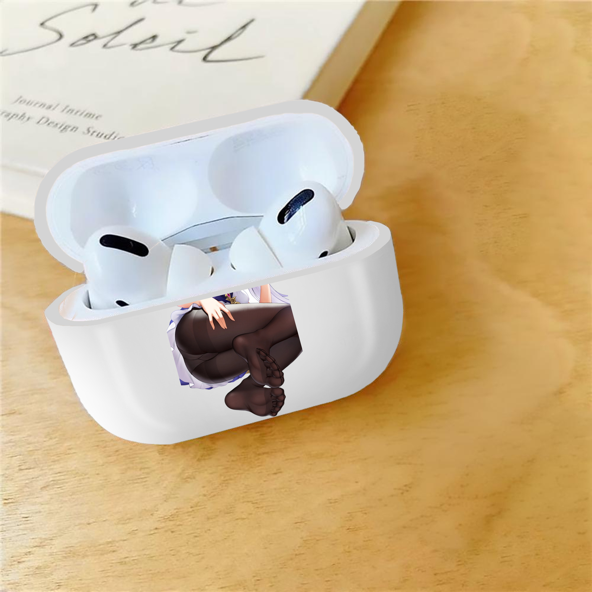 げんし神 刻晴 こくせい genshin Kokusei 【AirPods Pro用】ハードシェル保護ケース 耐衝撃・防指紋・カラビナ付き商品仕様