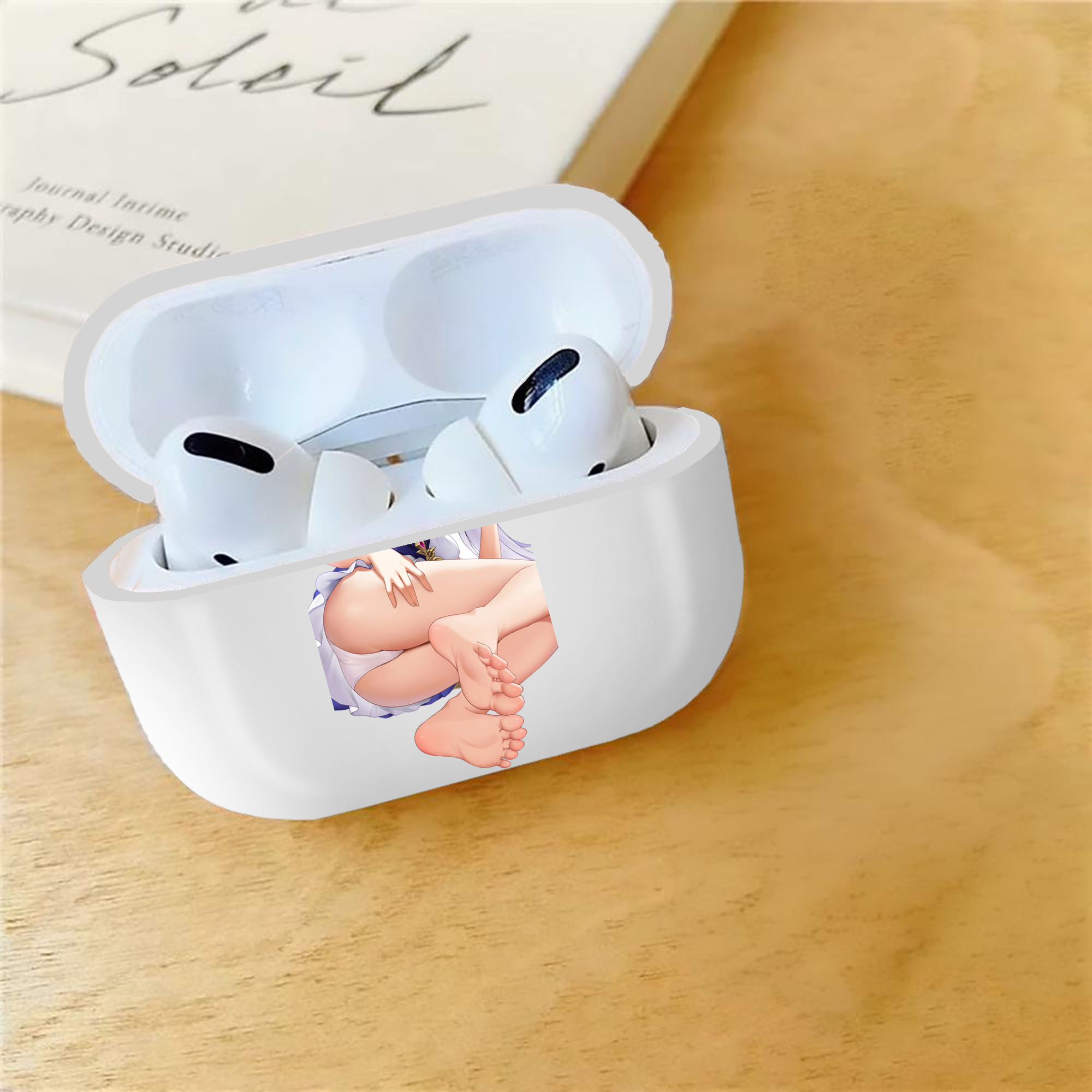 げんし神 刻晴 こくせい genshin Kokusei 【AirPods Pro用】ハードシェル保護ケース 耐衝撃・防指紋・カラビナ付き商品仕様