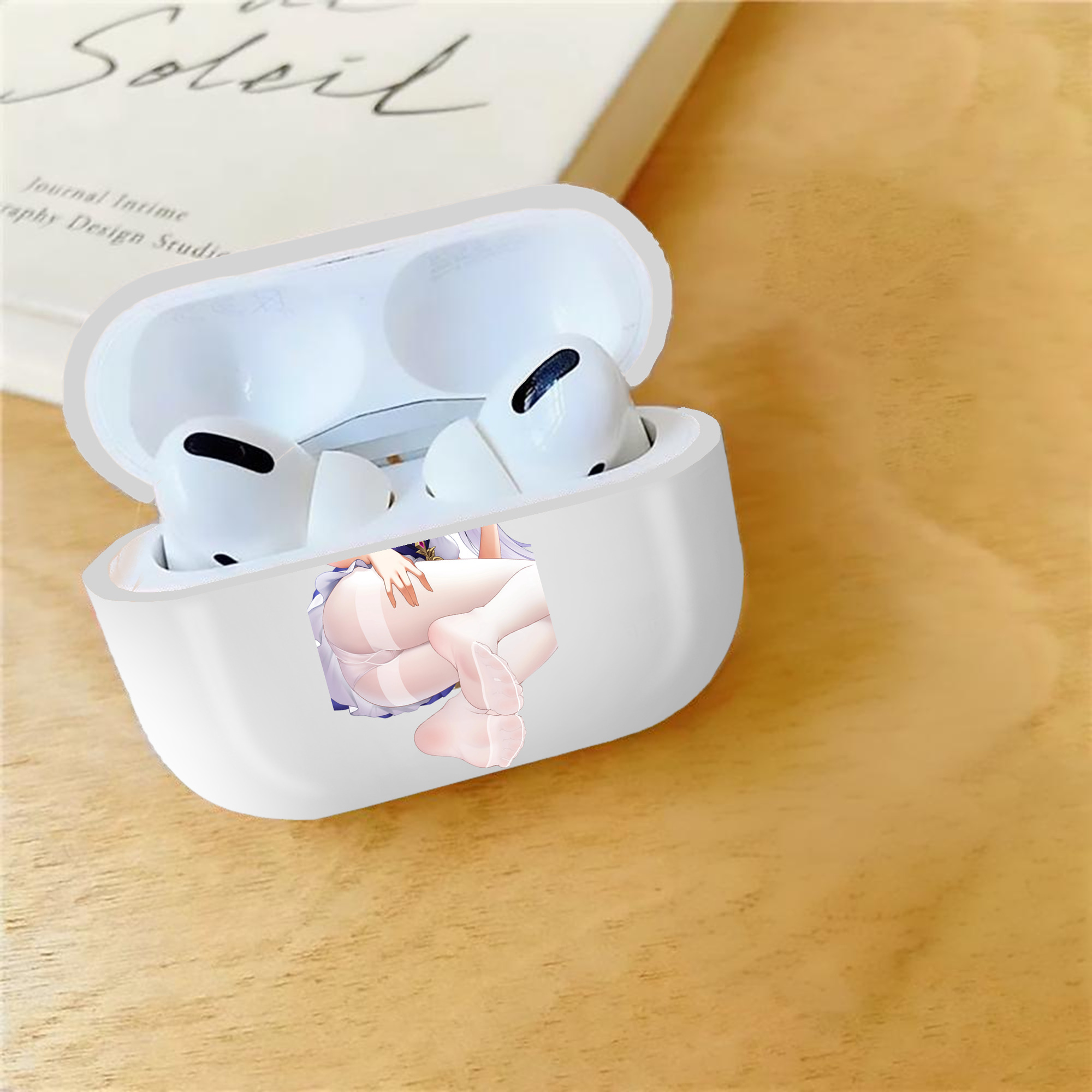 げんし神 刻晴 こくせい genshin Kokusei 【AirPods Pro用】ハードシェル保護ケース 耐衝撃・防指紋・カラビナ付き商品仕様