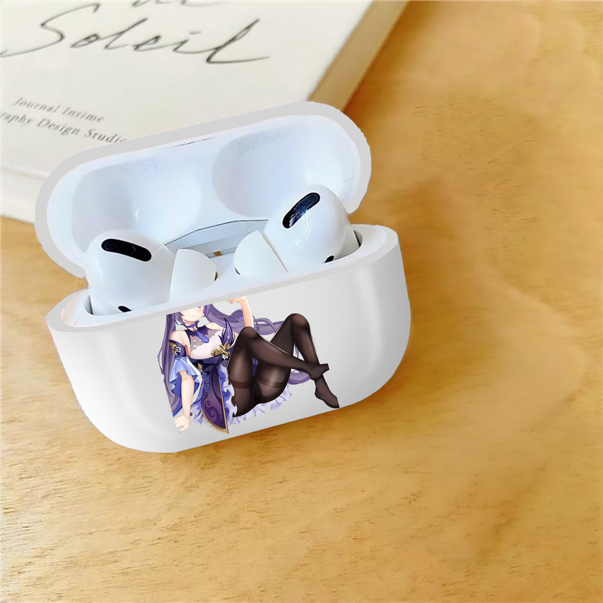 げんし神 刻晴 こくせい genshin Kokusei 【AirPods Pro用】ハードシェル保護ケース 耐衝撃・防指紋・カラビナ付き商品仕様