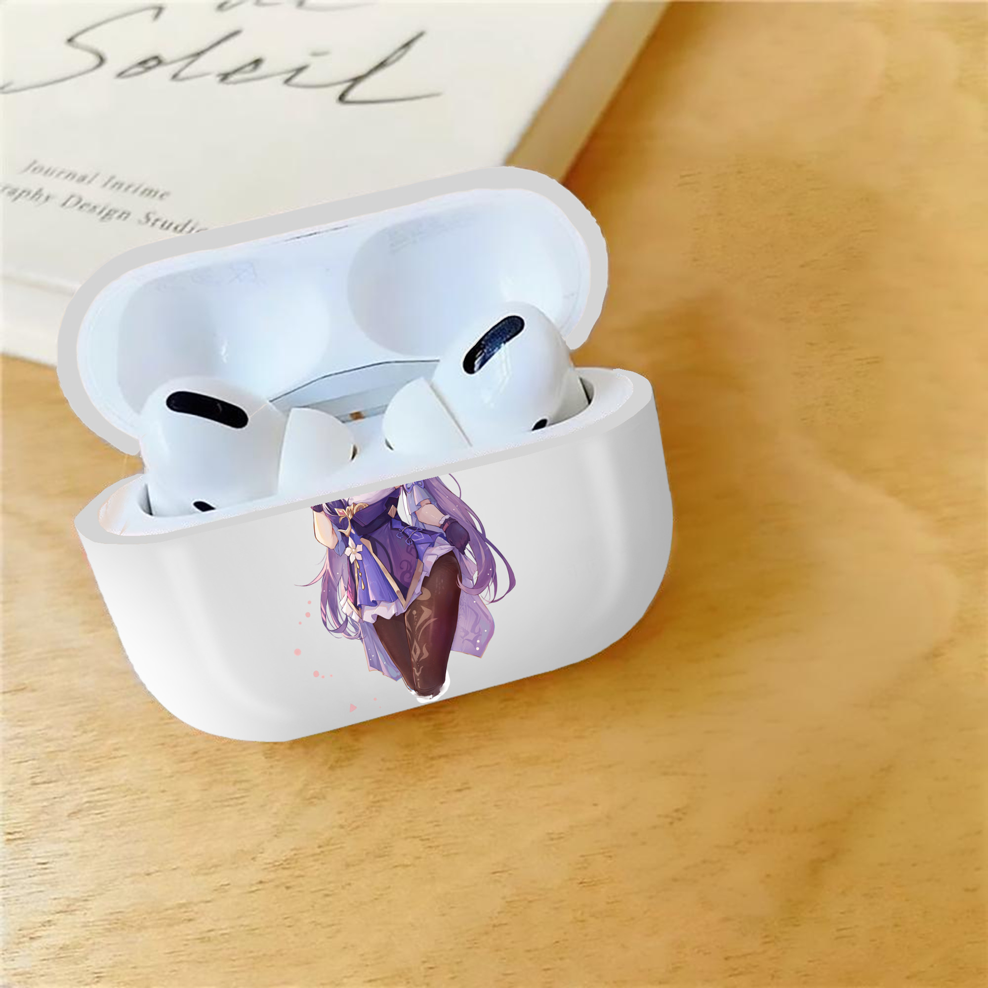 げんし神 刻晴 こくせい genshin Kokusei 【AirPods Pro用】ハードシェル保護ケース 耐衝撃・防指紋・カラビナ付き商品仕様