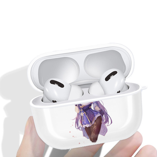 げんし神 刻晴 こくせい genshin Kokusei 【AirPods Pro用】ハードシェル保護ケース 耐衝撃・防指紋・カラビナ付き商品仕様