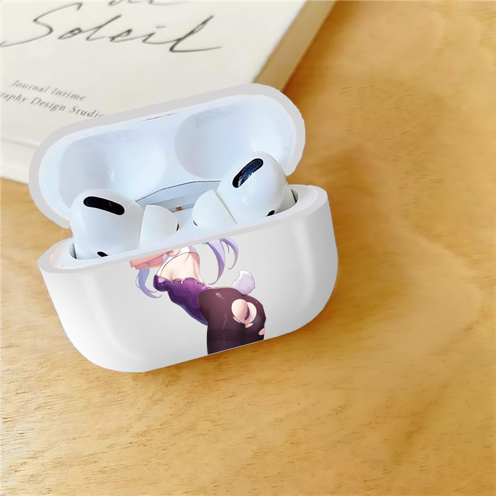 げんし神 刻晴 こくせい genshin Kokusei 【AirPods Pro用】ハードシェル保護ケース 耐衝撃・防指紋・カラビナ付き商品仕様