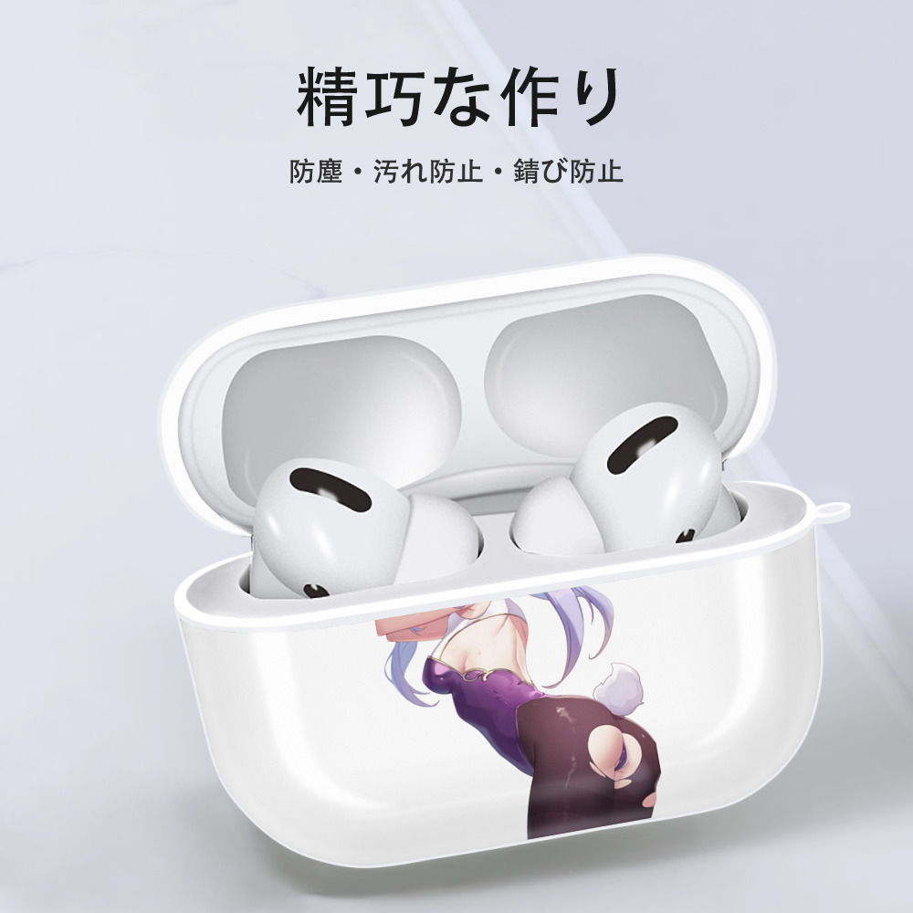 げんし神 刻晴 こくせい genshin Kokusei 【AirPods Pro用】ハードシェル保護ケース 耐衝撃・防指紋・カラビナ付き商品仕様