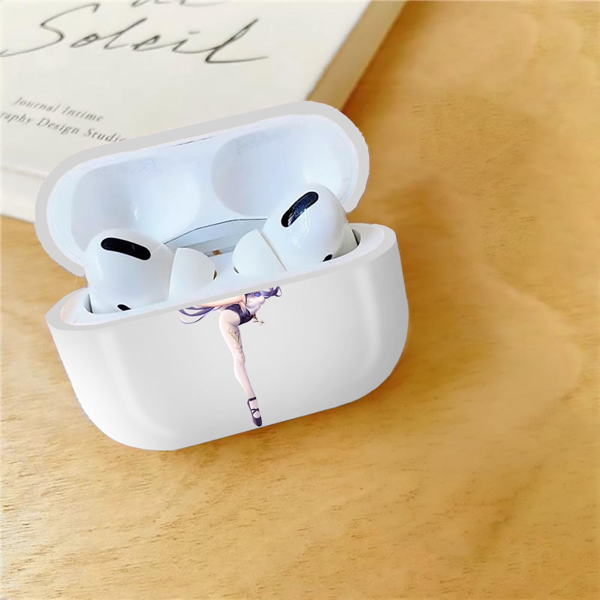 げんし神 刻晴 こくせい genshin Kokusei 【AirPods Pro用】ハードシェル保護ケース 耐衝撃・防指紋・カラビナ付き商品仕様