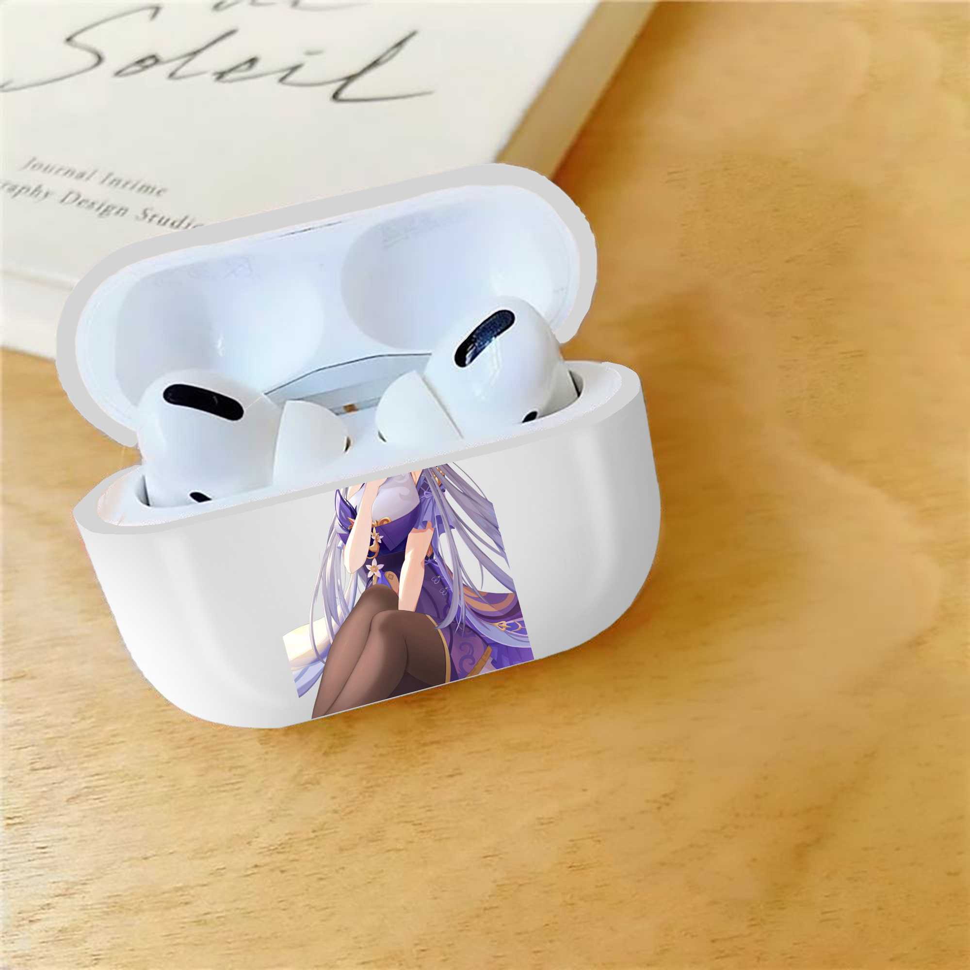 げんし神 刻晴 こくせい genshin Kokusei 【AirPods Pro用】ハードシェル保護ケース 耐衝撃・防指紋・カラビナ付き商品仕様