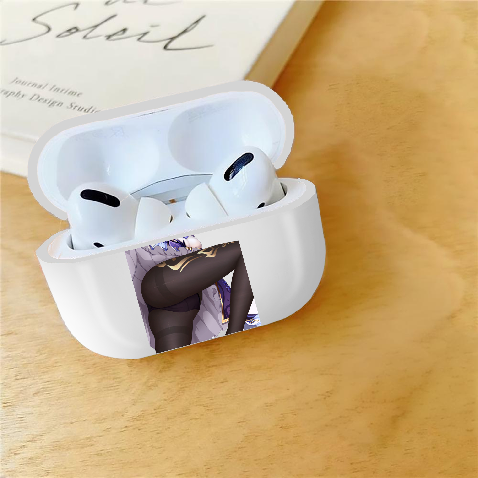 げんし神 刻晴 こくせい genshin Kokusei 【AirPods Pro用】ハードシェル保護ケース 耐衝撃・防指紋・カラビナ付き商品仕様