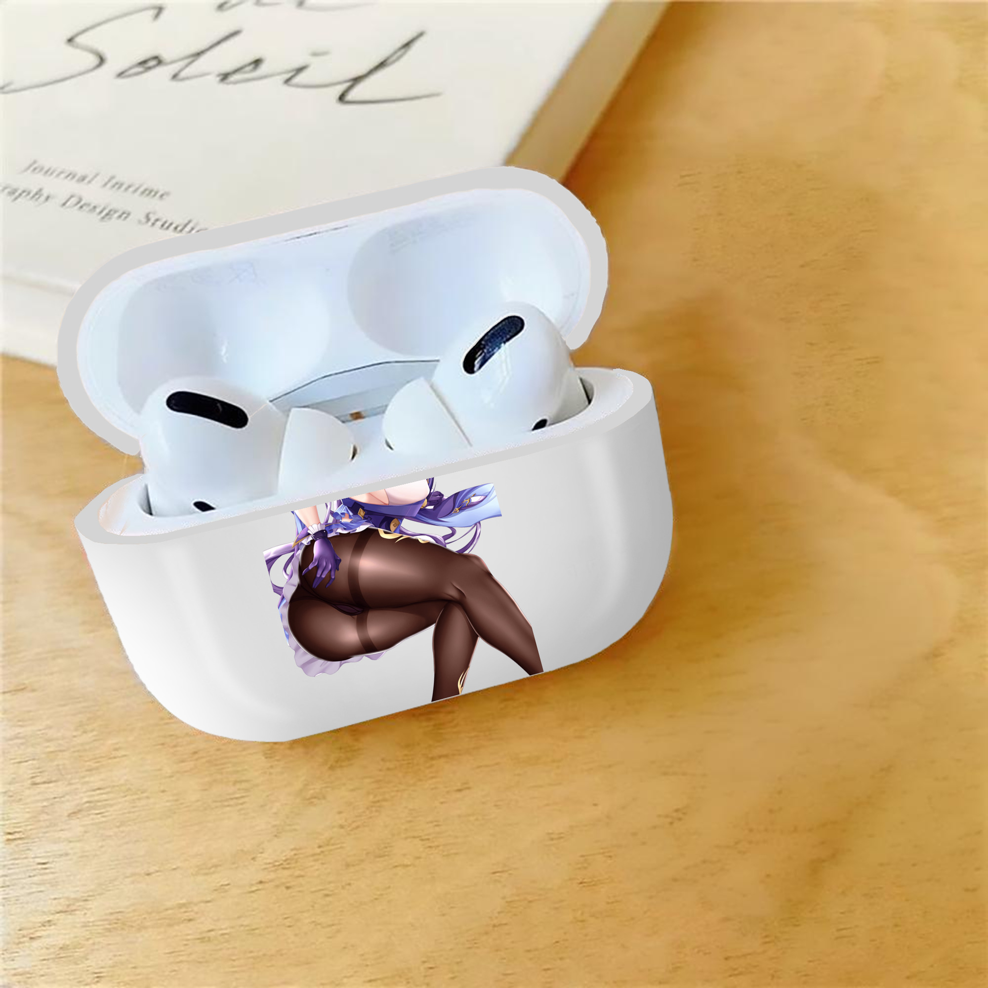 げんし神 刻晴 こくせい genshin Kokusei 【AirPods Pro用】ハードシェル保護ケース 耐衝撃・防指紋・カラビナ付き商品仕様