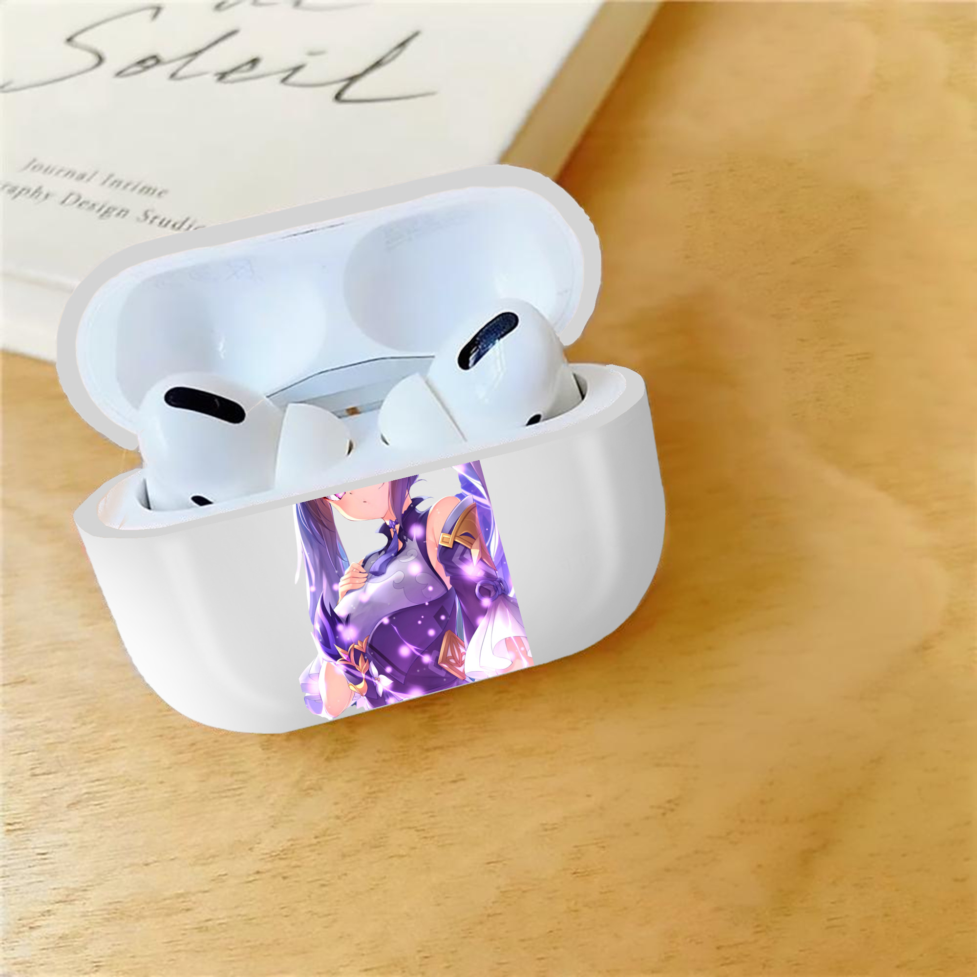 げんし神 刻晴 こくせい genshin Kokusei 【AirPods Pro用】ハードシェル保護ケース 耐衝撃・防指紋・カラビナ付き商品仕様