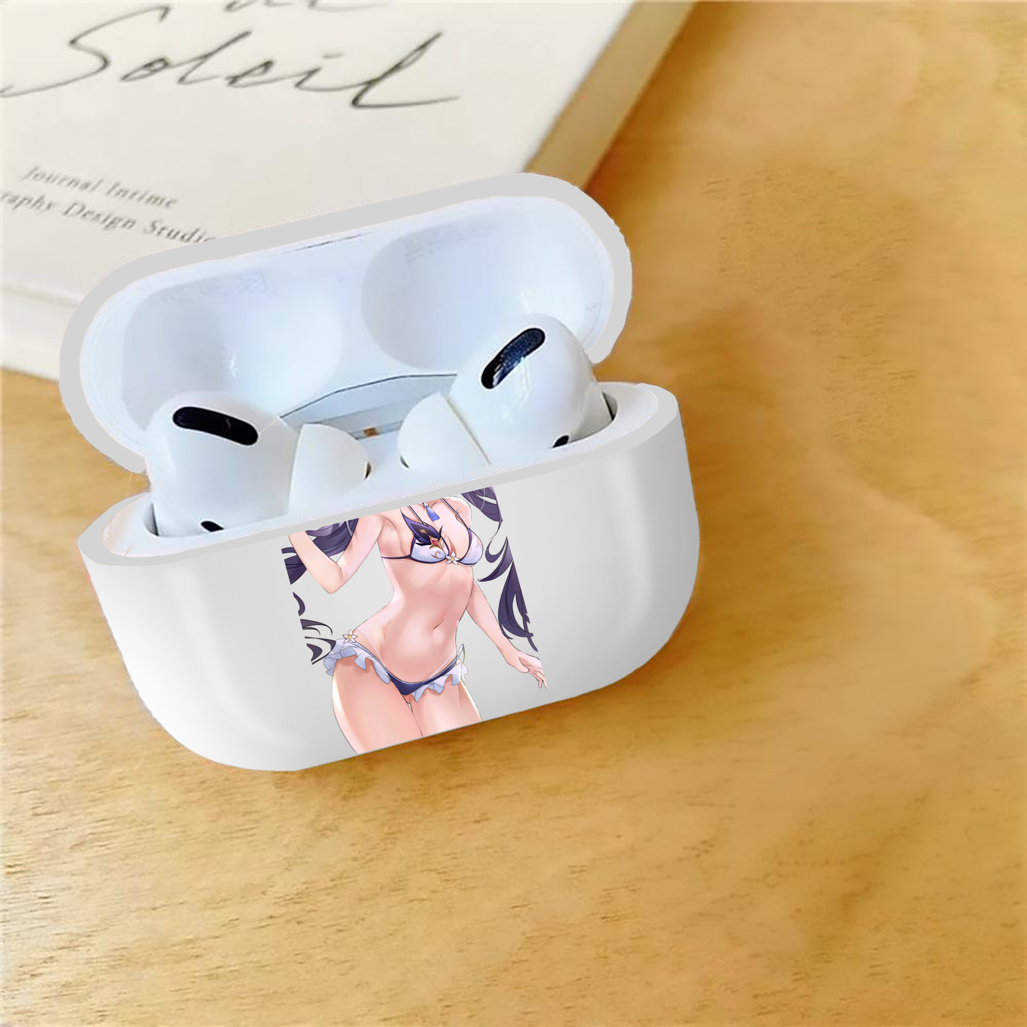 げんし神 刻晴 こくせい genshin Kokusei 【AirPods Pro用】ハードシェル保護ケース 耐衝撃・防指紋・カラビナ付き商品仕様