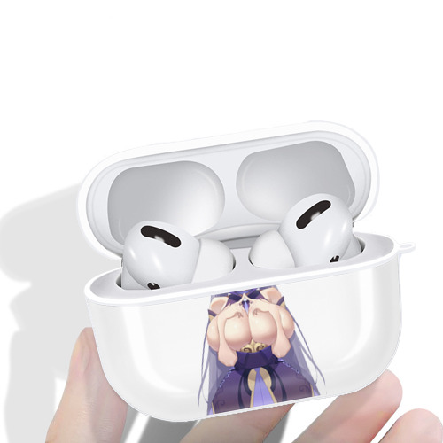 げんし神 刻晴 こくせい genshin Kokusei 【AirPods Pro用】ハードシェル保護ケース 耐衝撃・防指紋・カラビナ付き商品仕様