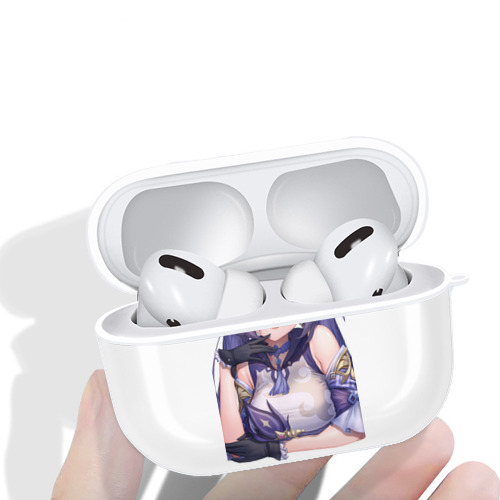 げんし神 刻晴 こくせい genshin Kokusei 【AirPods Pro用】ハードシェル保護ケース 耐衝撃・防指紋・カラビナ付き商品仕様